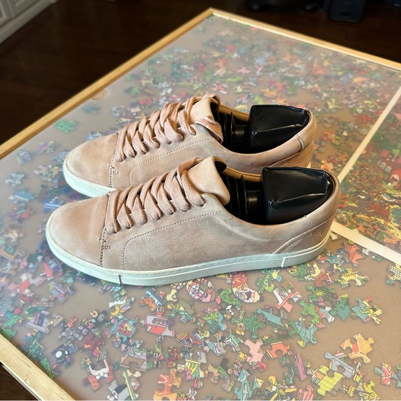 Frye Leather Sneakers in Light Blush - Picture 3 of 10